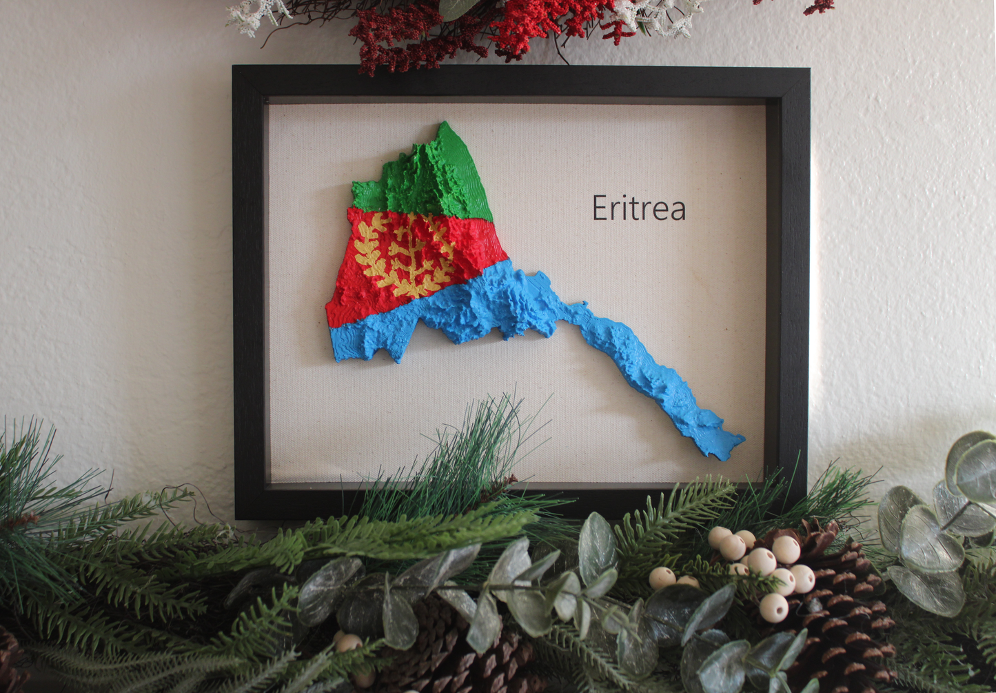 Eritrea 3D map