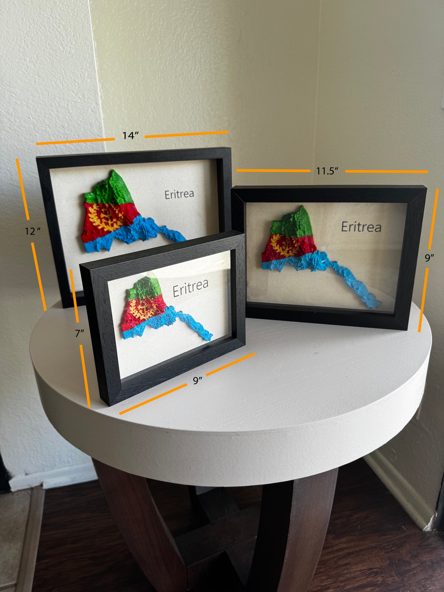 Eritrea 3D map
