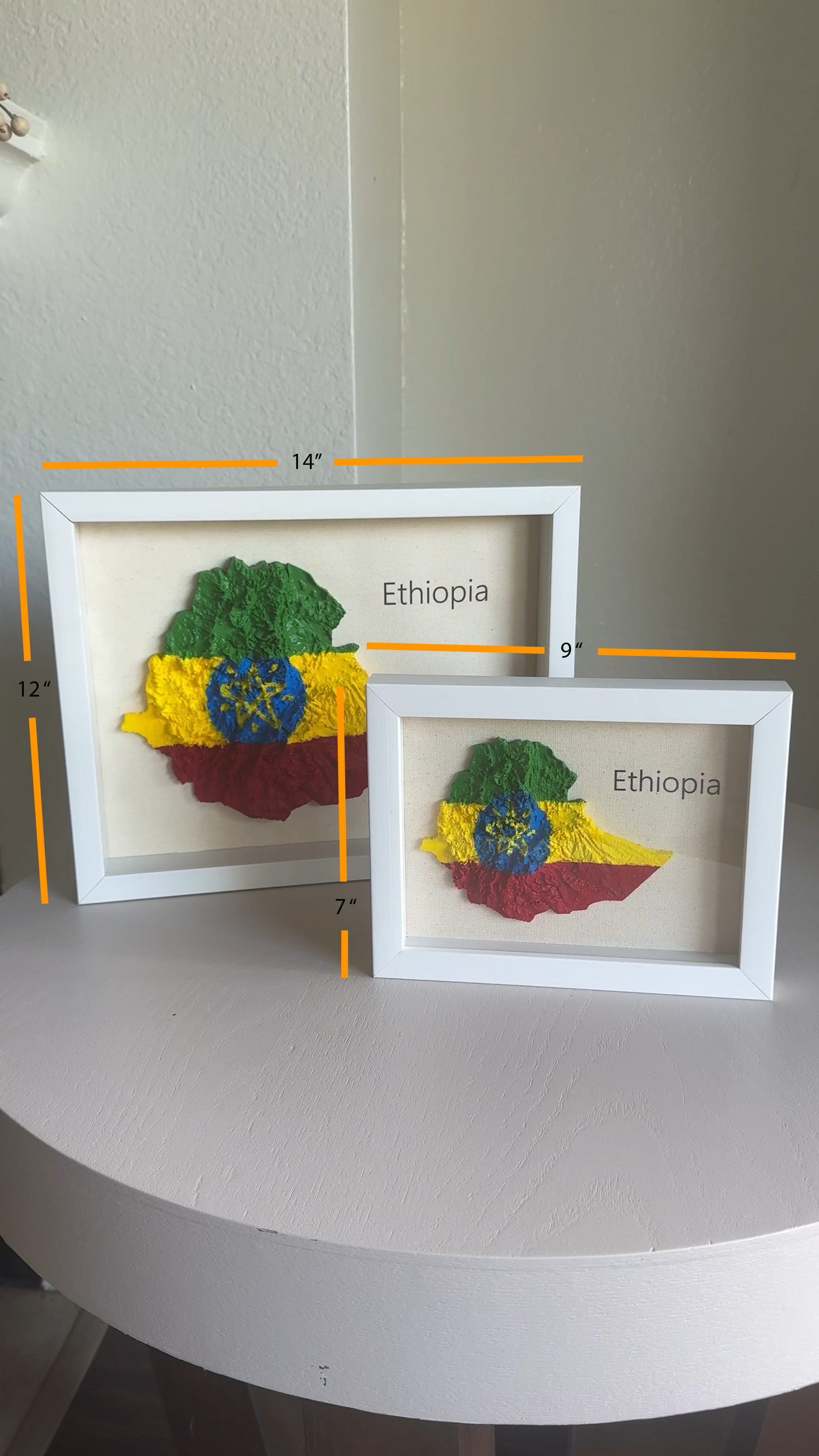 Ethiopia 3D map